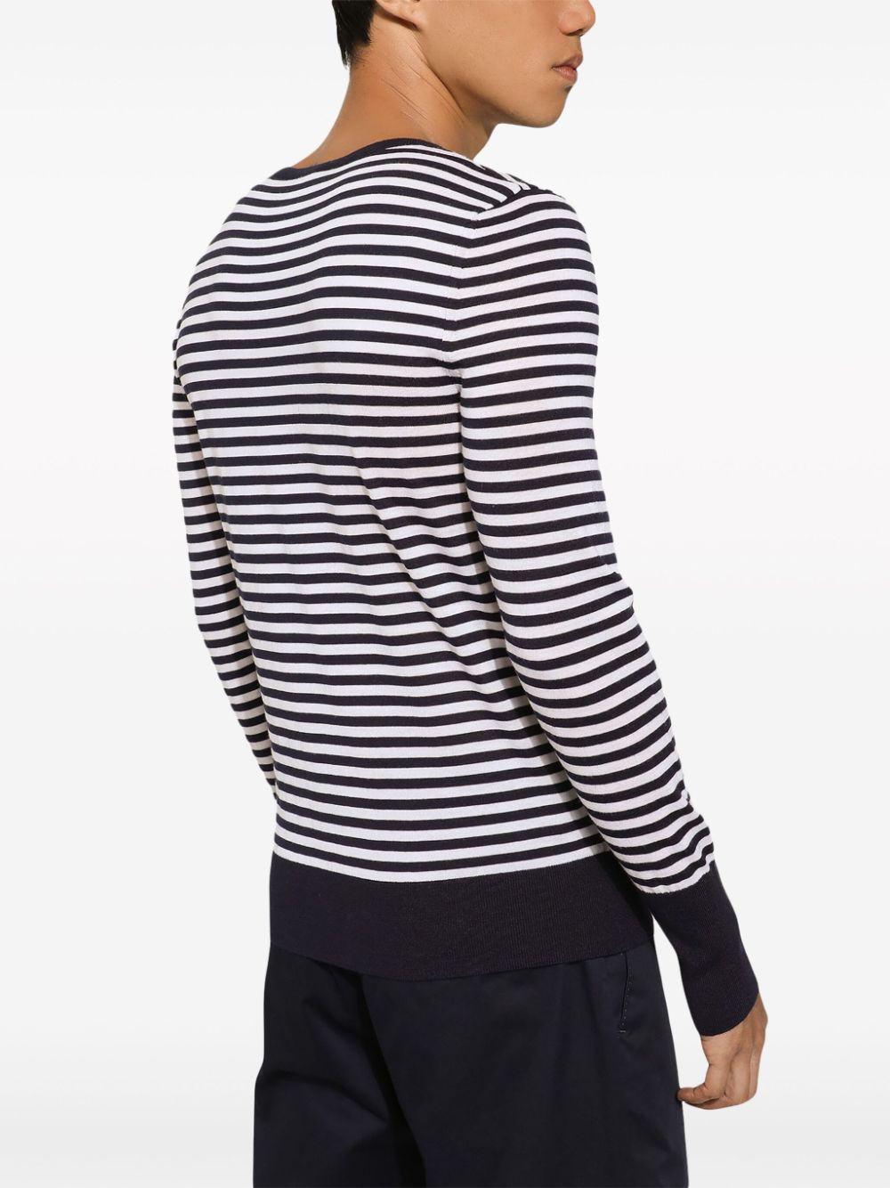 DOLCE & GABBANA Men's Striped Wool Pullover