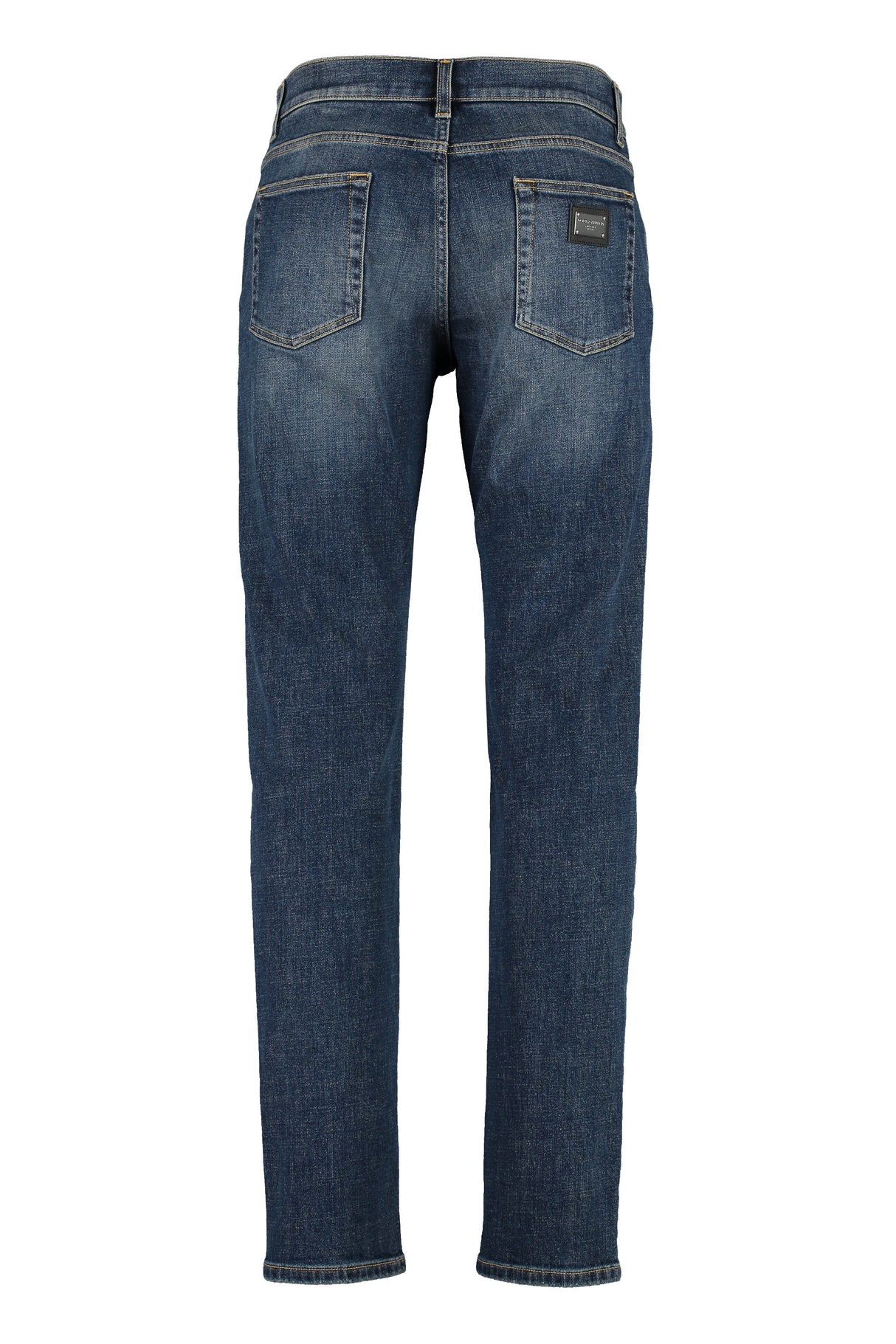 DOLCE & GABBANA Slim Fit Low-Waist Jeans in Light Blue