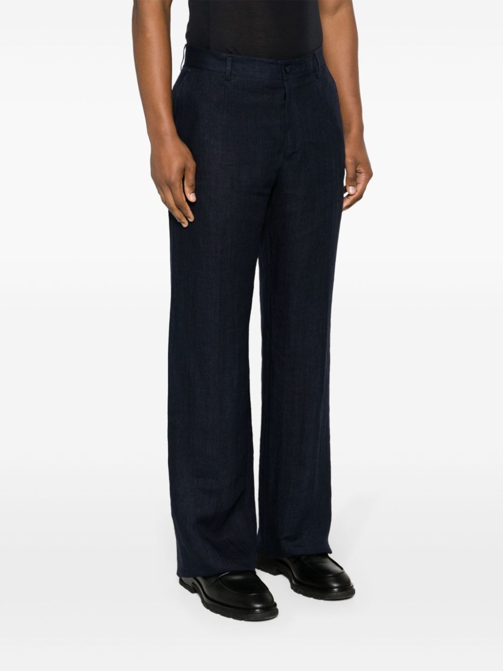 DOLCE & GABBANA Stylish 24SS Men's Blue Straight Pants