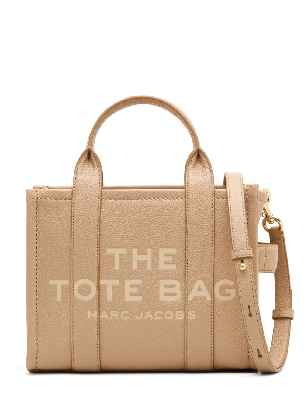 MARC JACOBS Fall/Winter '23 Women's Camel Leather Mini Tote with Top Handle