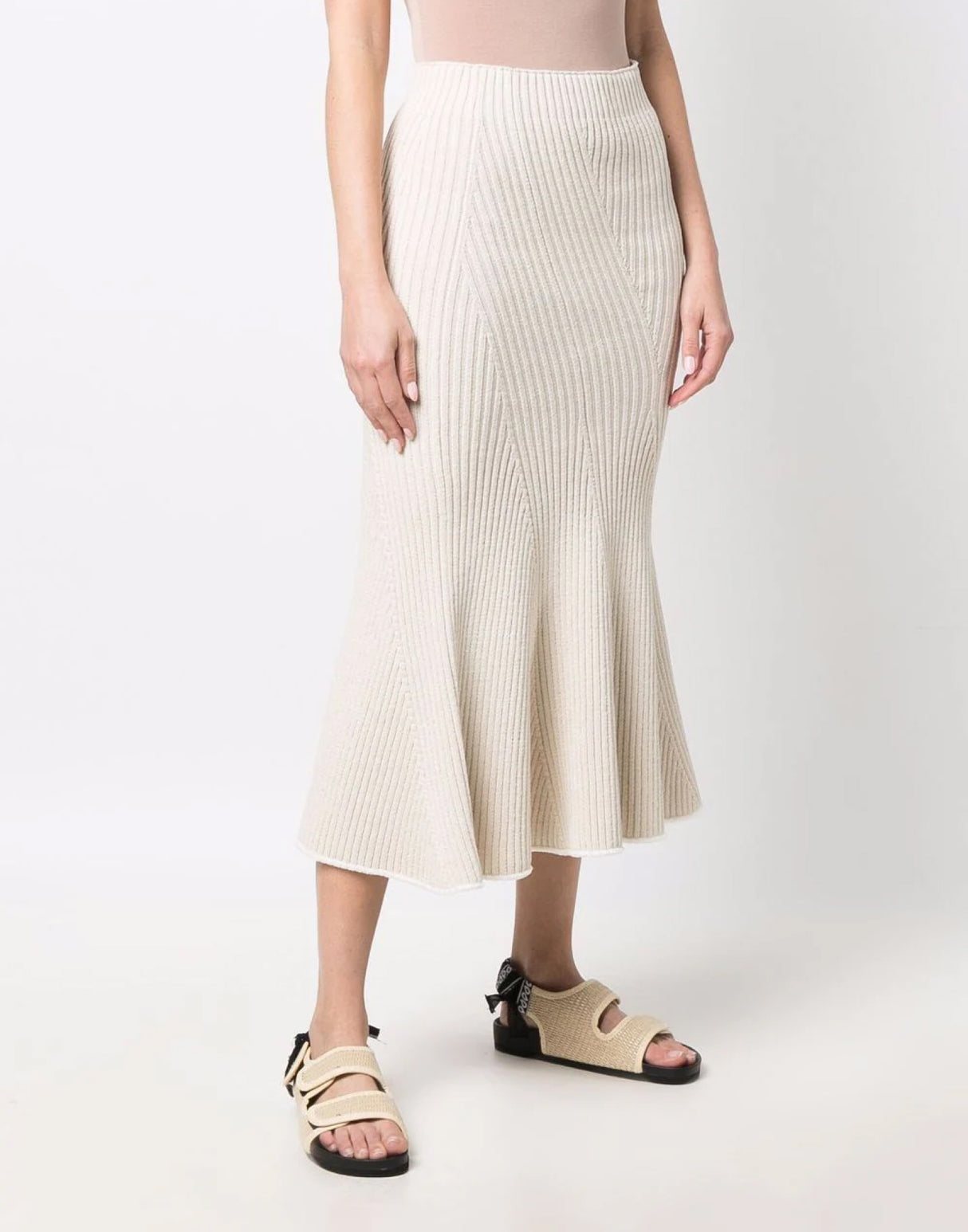 MONCLER Knit Midi Tricot Skirt for Women