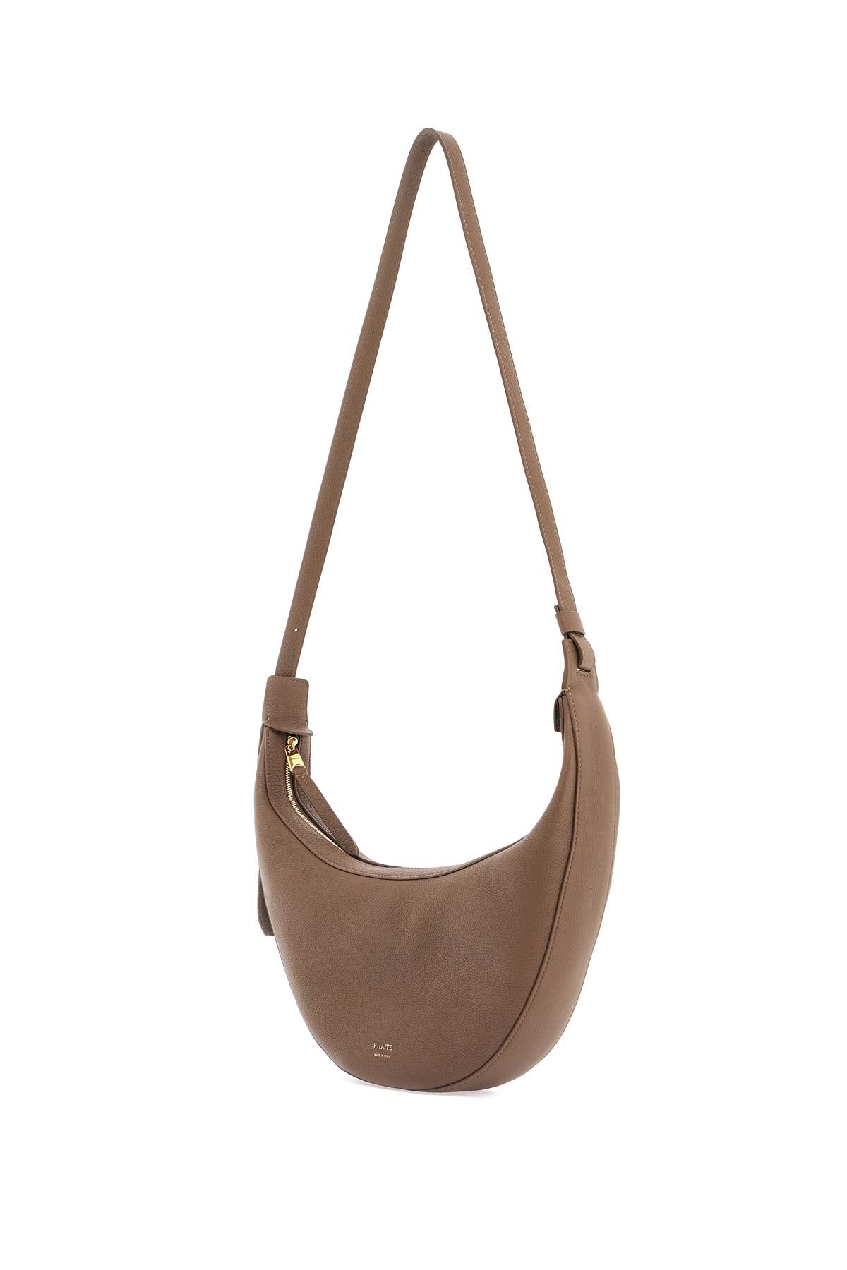 KHAITE Mini Hammered Leather Hobo Handbag