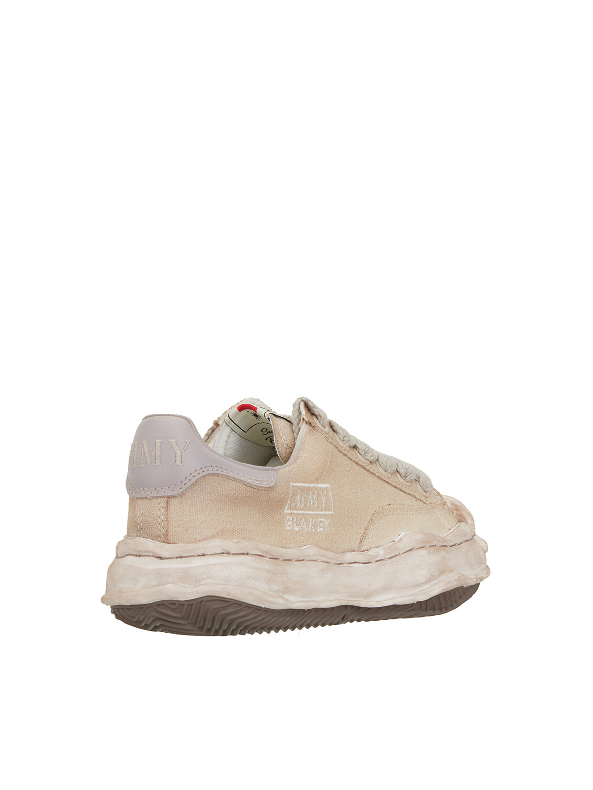 MAISON MIHARA YASUHIRO	 Tan Low Canvas Dye Sneakers for Men