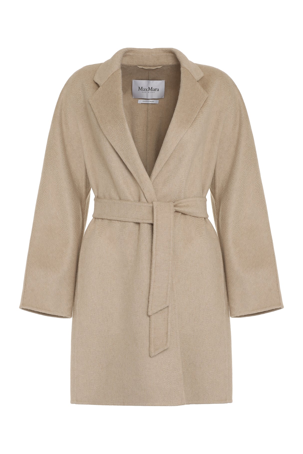 MAX MARA Elegant Cashmere Jacket with Coordinated Waist Belt