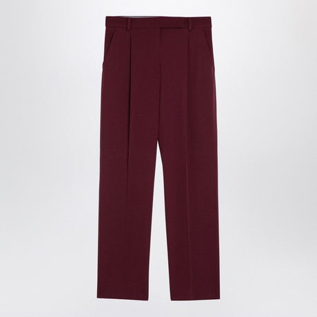 MAX MARA Women’s Virgin Wool Trousers with Belt Loops and Pockets