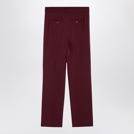 MAX MARA Women’s Virgin Wool Trousers with Belt Loops and Pockets