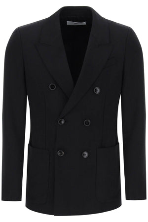 AMI PARIS Elegant Double-Breasted Black Blazer