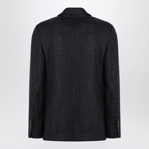 AMI PARIS Elegant Charcoal Wool Double-Breasted Jacket