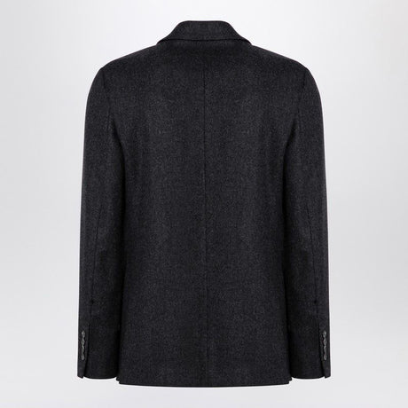 AMI PARIS Elegant Charcoal Wool Double-Breasted Jacket