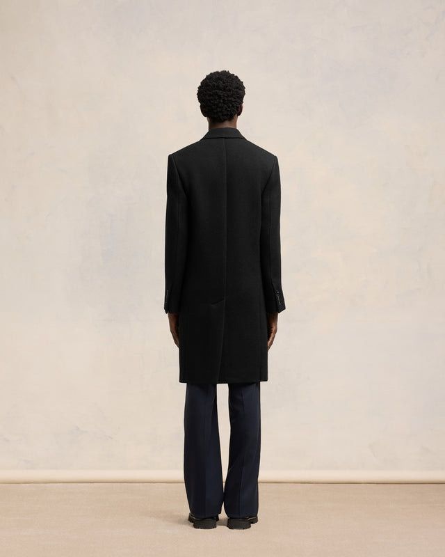 AMI PARIS Double-Breasted Wool Overcoat for Men