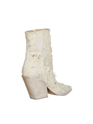 IACHI ARAIA White Soft Fabric Camperos for Women