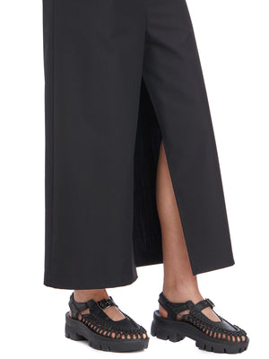 JUNYA WATANABE Black Asymmetric Trouser with Waist Loops for Women