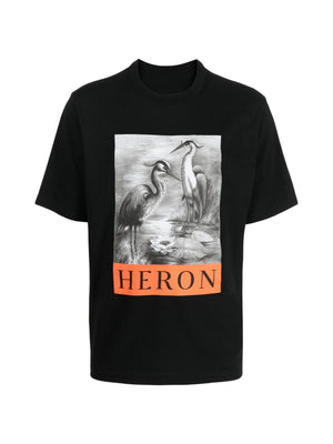 HERON PRESTON Relaxed Fit Logo Print T-Shirt for Men