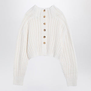 MAX MARA Perforated Wool and Cashmere Crew-Neck Sweater