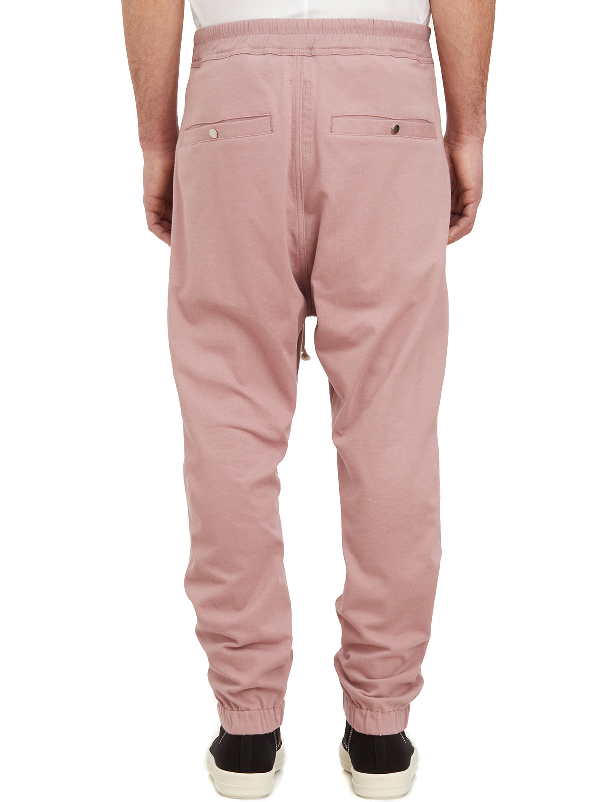 RICK OWENS Pink Cotton Track Trousers for Men in SS24