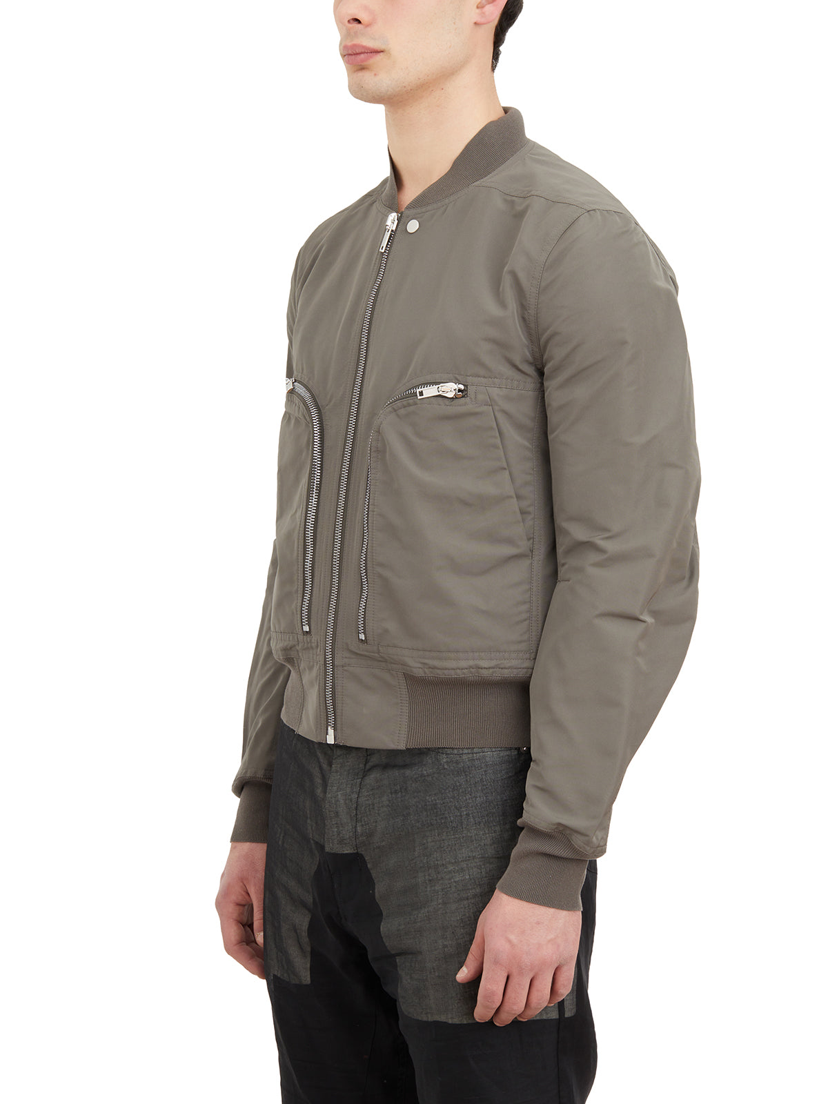 RICK OWENS Green Bomber Flight Jacket for Men - SS24 Collection