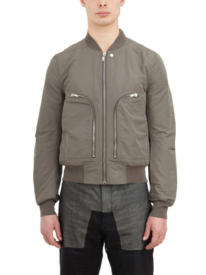 RICK OWENS Green Bomber Flight Jacket for Men - SS24 Collection