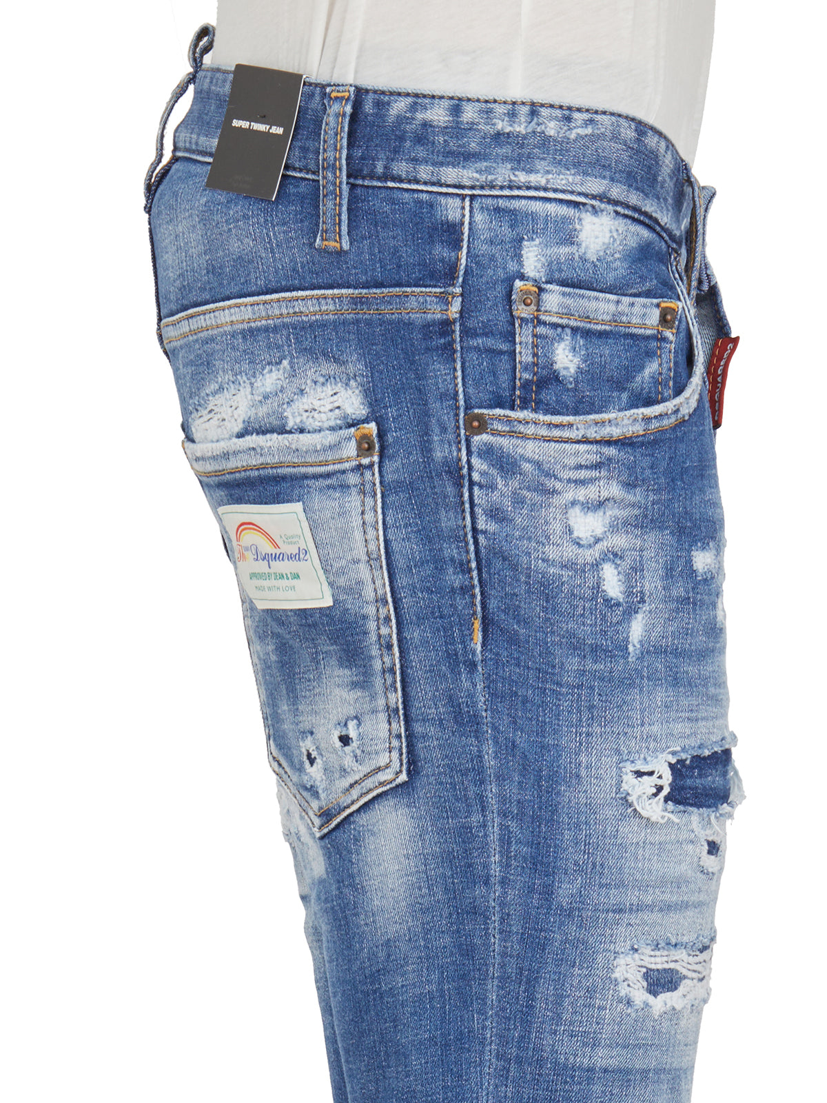 DSQUARED2 Men's Light Blue Denim Jeans for SS24 Collection