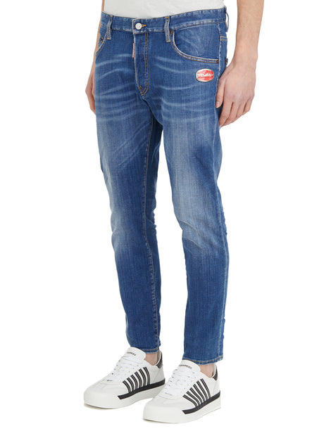 DSQUARED2 Blue Denim Skater Jeans for Men - SS24