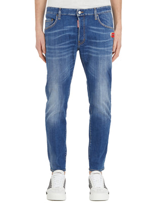 DSQUARED2 Blue Denim Skater Jeans for Men - SS24