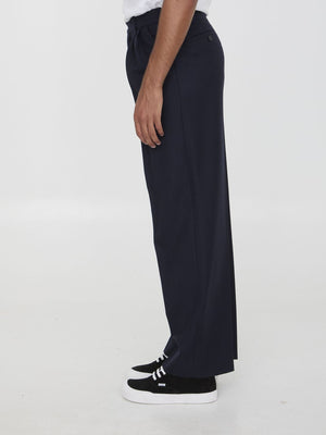 LOEWE Men's Relaxed Fit Straight-Leg Pleated Trousers