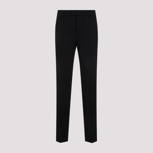 AMI PARIS Mens Tapered Trousers in Black for SS24