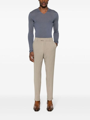 AMI PARIS Men's Tapered Trousers in TOPO for SS24