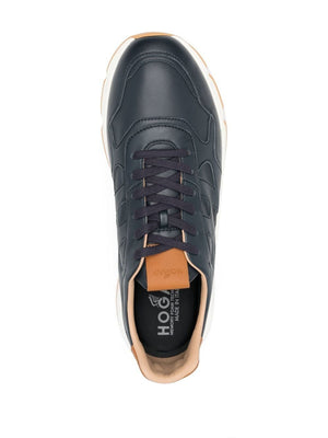 HOGAN Hyperlight Navy Leather Sneakers