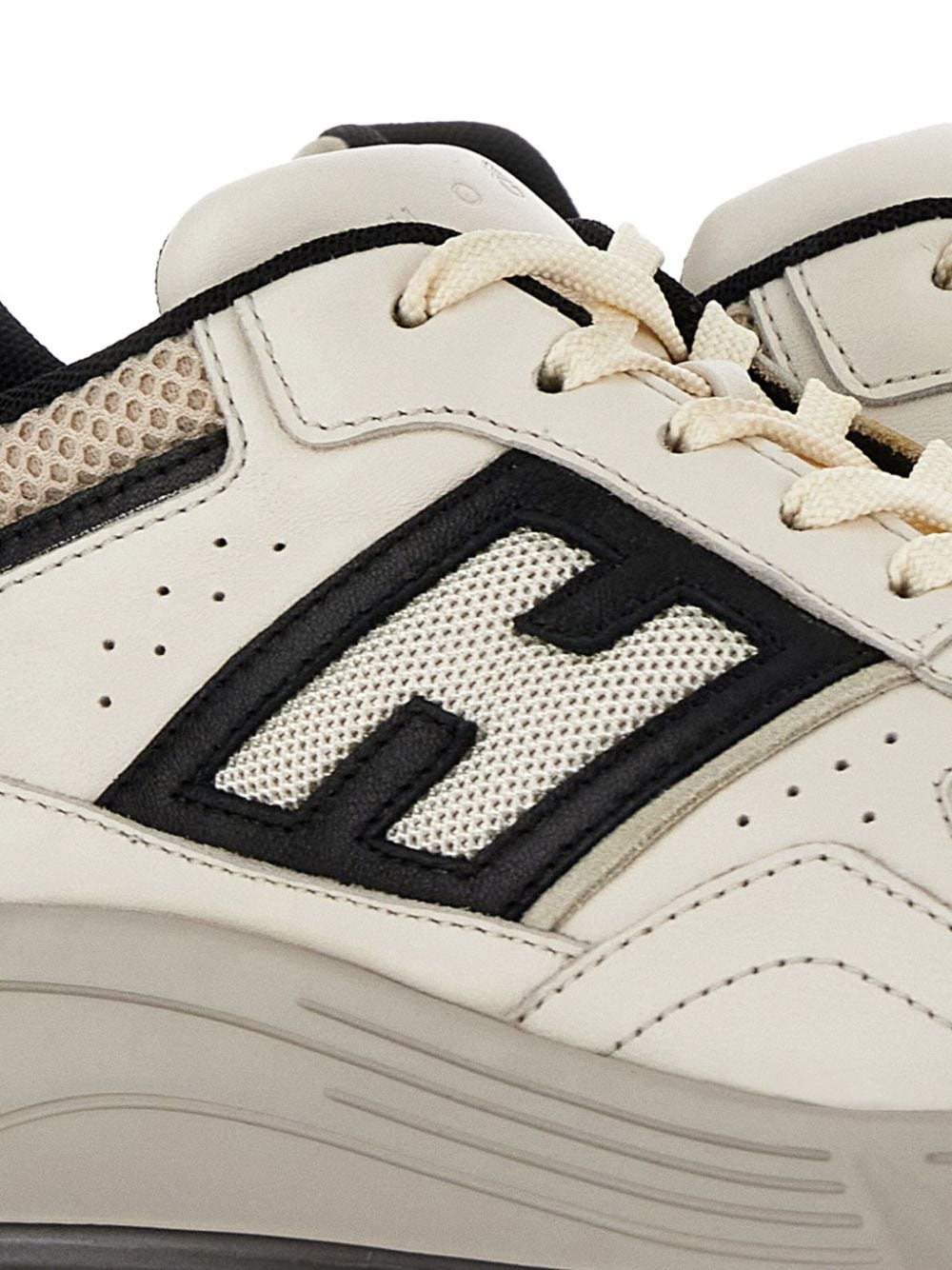 HOGAN Beige Suede Logo Sneakers for Men