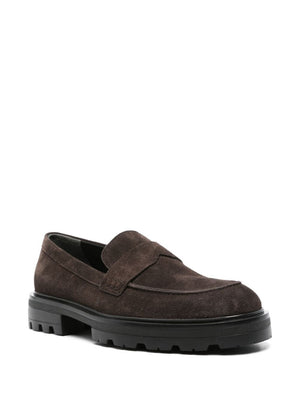 HOGAN Men's Suede Moccasin with Extralight Sole