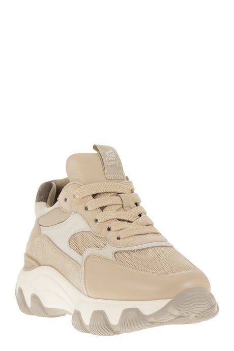 HOGAN HyperActive Leather & Fabric Fashion Trainers with Chunky Sole