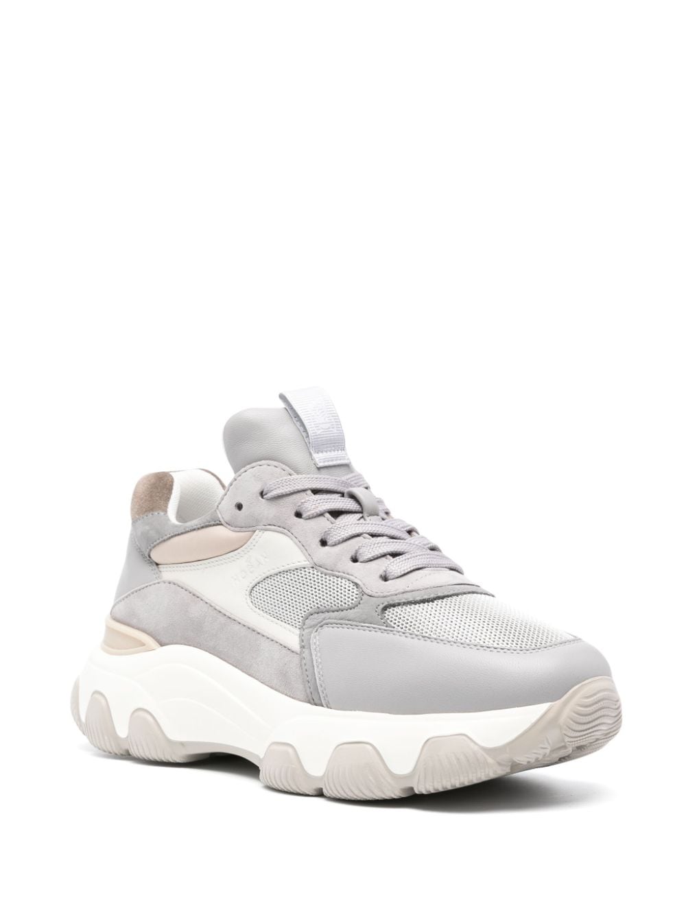 HOGAN Elevated Leather Sneaker with Oversized Sole