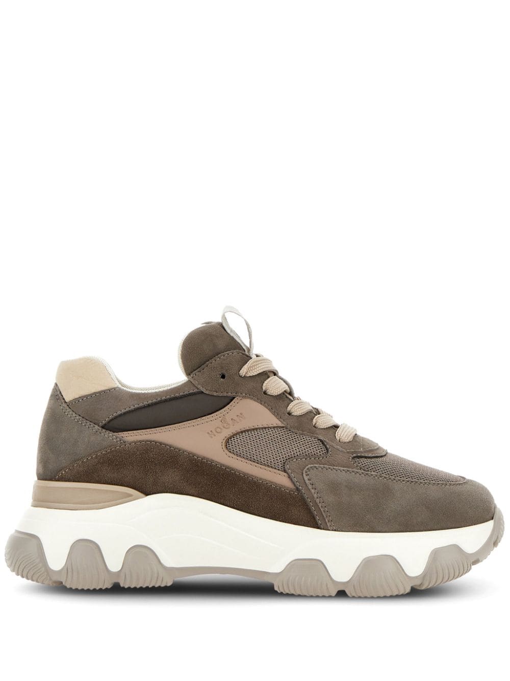 HOGAN Chic Suede Sneakers with Mesh Detailing for Women