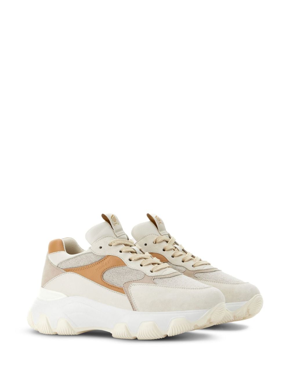 HOGAN Beige Women's Sneakers for the 2024 Season