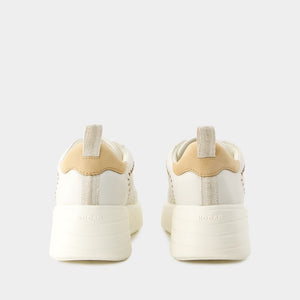 HOGAN White Leather Sneakers for Women - SS24 Collection