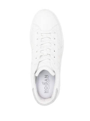 HOGAN Stylish White Platform Sneakers for Women