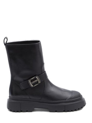 HOGAN Classic Black Ankle Boots for Women - FW23