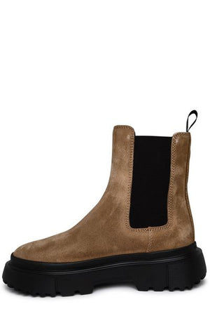 HOGAN Beige Women's Boots for the 2024 Fall/Winter Season