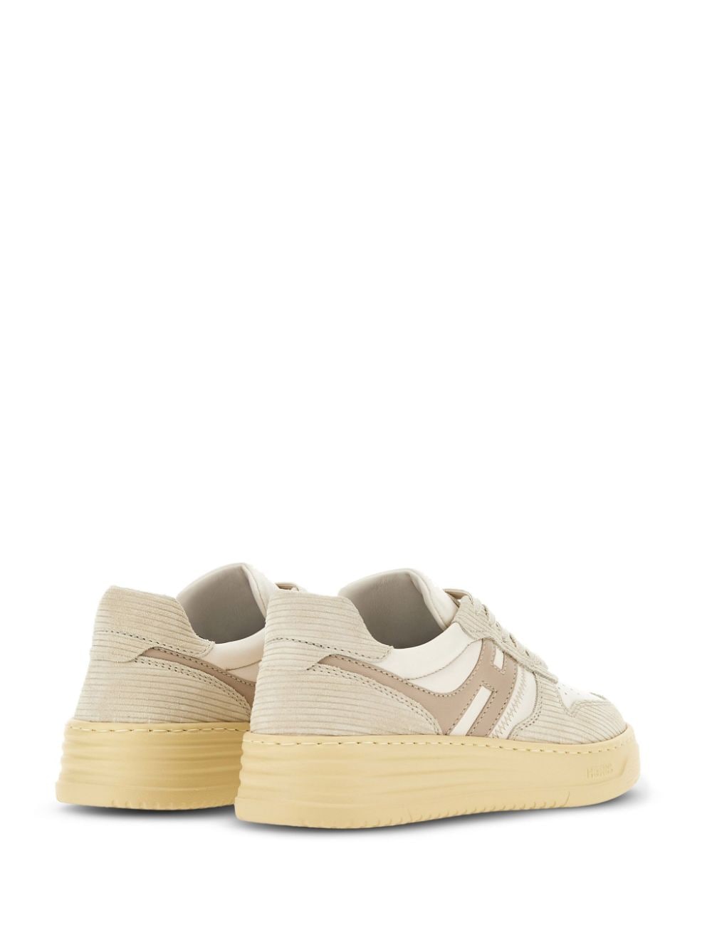 HOGAN Suede Panel Sneakers for Women - Sand Beige