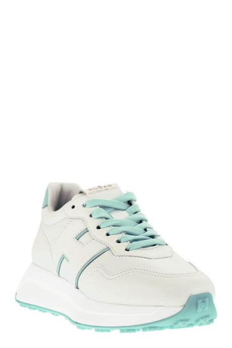 HOGAN Gritty Leather Sneaker for Women: Retro Inspired and Made in Italy