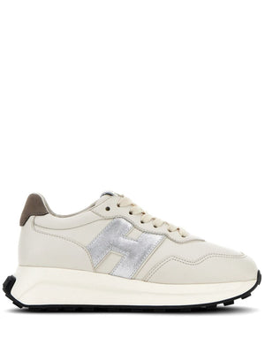 HOGAN Sparkling Panelled Leather Sneakers for Women