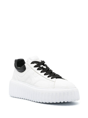 HOGAN Striped Elegance Leather Sneakers