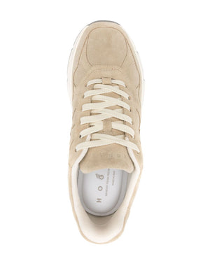 HOGAN Luxury Beige Leather Sneaker