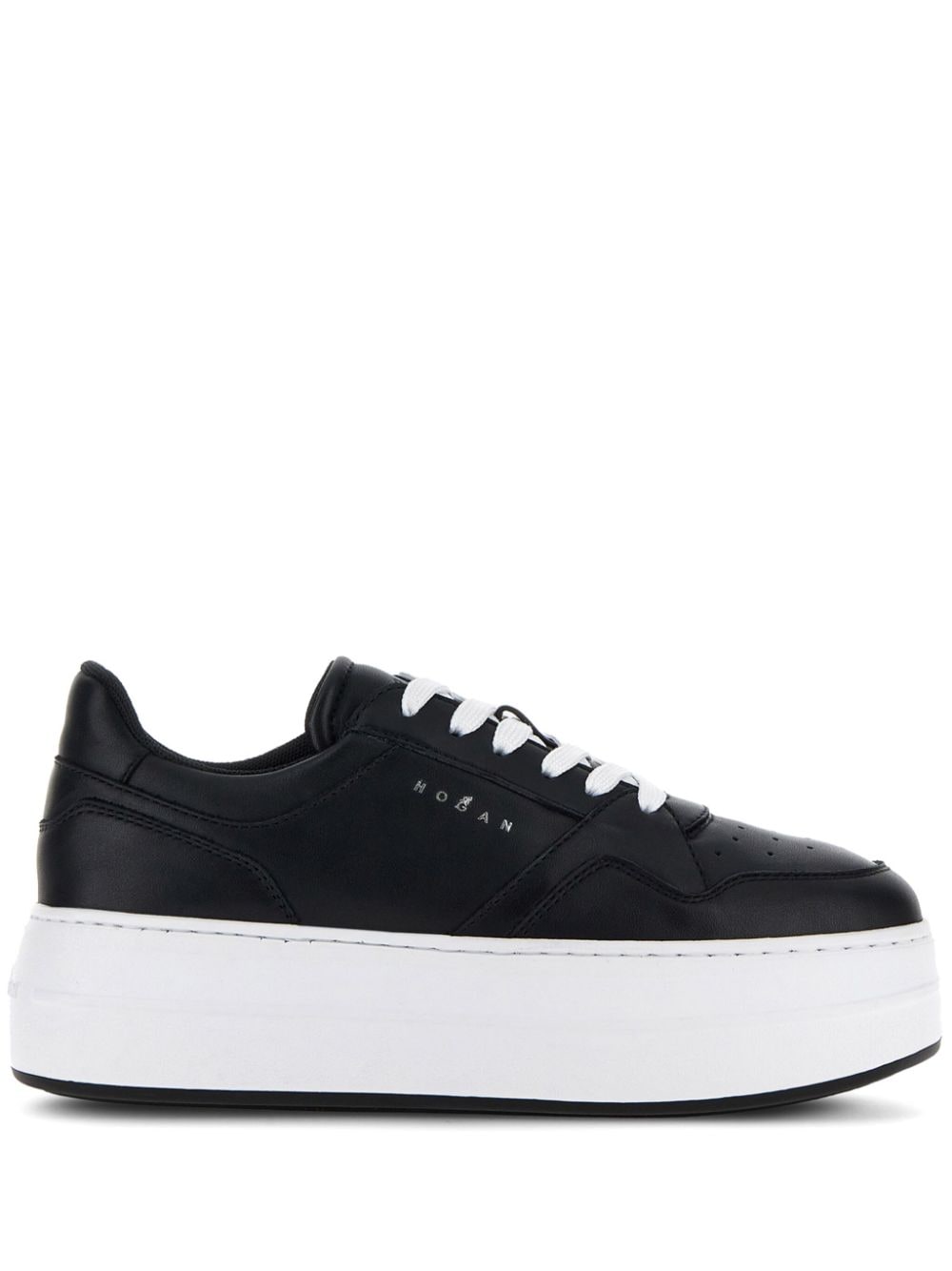 HOGAN Elegant Leather Flatform Sneakers