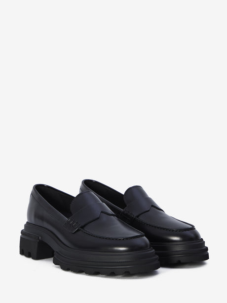 HOGAN Luxurious Leather Loafers for Women - FW24 Collection