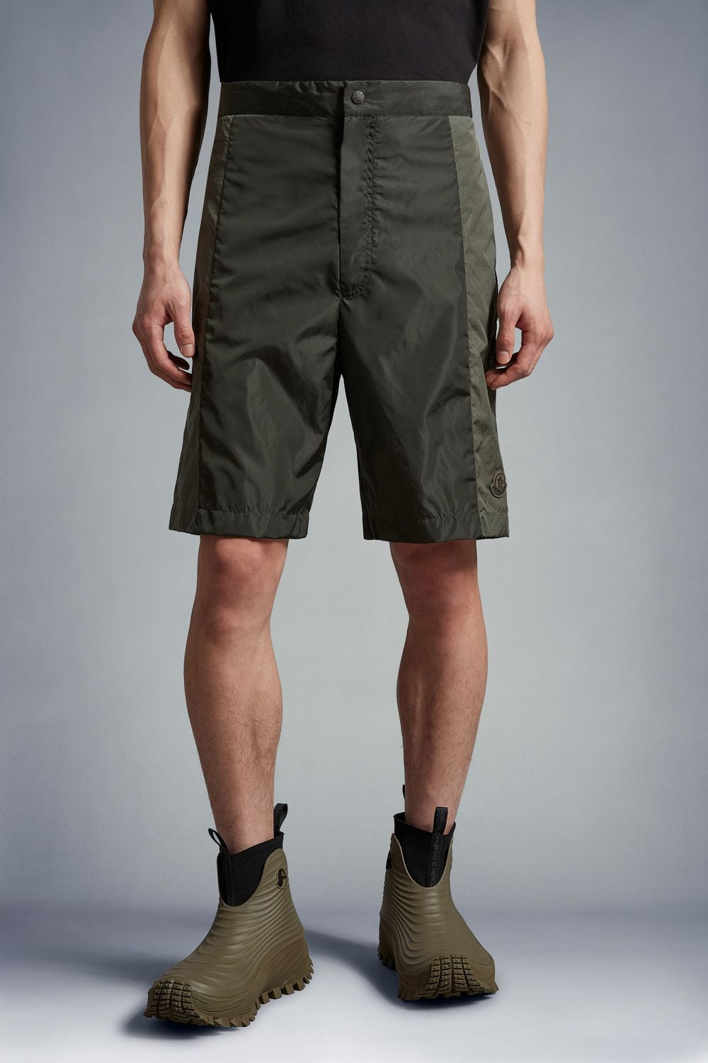 MONCLER Men's Eco-Friendly Cargo Shorts with Drawstring Waist