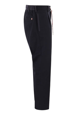 MONCLER Tricolour Gabardine Trousers for Men