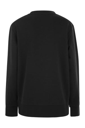 MONCLER Crystal-Embellished Sweatshirt with Loose Fit