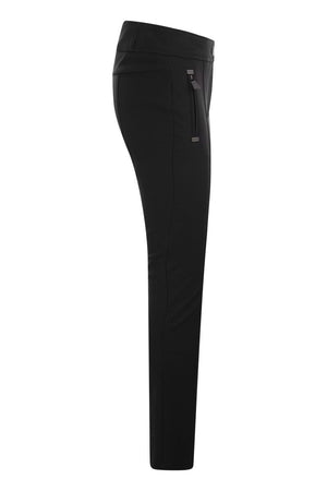 MONCLER GRENOBLE Black Twill Trousers for Women - Perfect for Apres Ski and Chalet Relaxation in 2024!