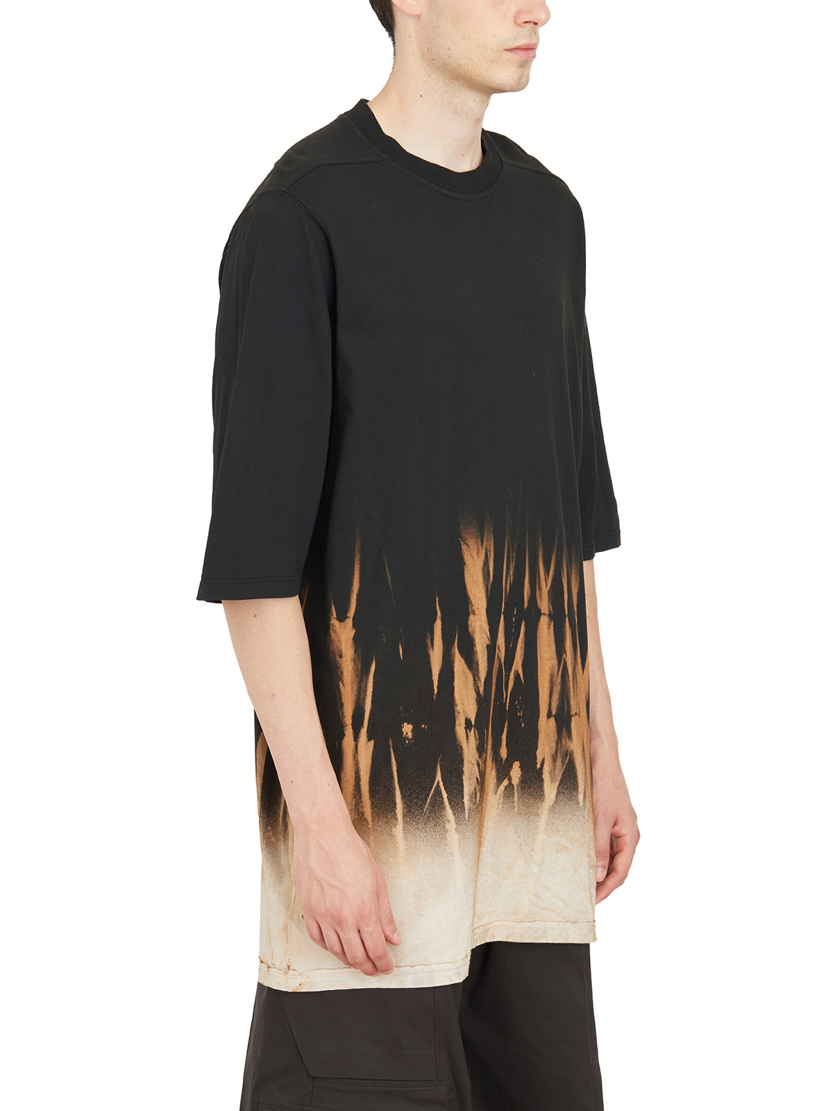 RICK OWENS Oversized Fire Print SS T-Shirt - Size S